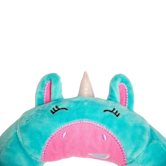 Trunki Kids Travel Neck Pillow & Chin Support, Una Unicorn - Turquoise