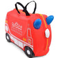 Trunki Ride-On Suitcase - Frank Fire Engine: Fun Gift for 3-Year-Old Boys