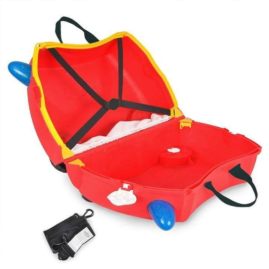 Trunki Ride-On Suitcase - Frank Fire Engine: Fun Gift for 3-Year-Old Boys