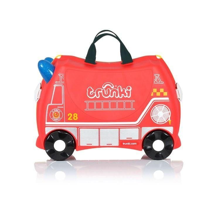 Trunki Ride-On Suitcase - Frank Fire Engine: Fun Gift for 3-Year-Old Boys