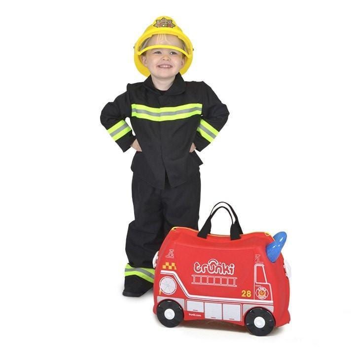 Trunki Ride-On Suitcase - Frank Fire Engine: Fun Gift for 3-Year-Old Boys