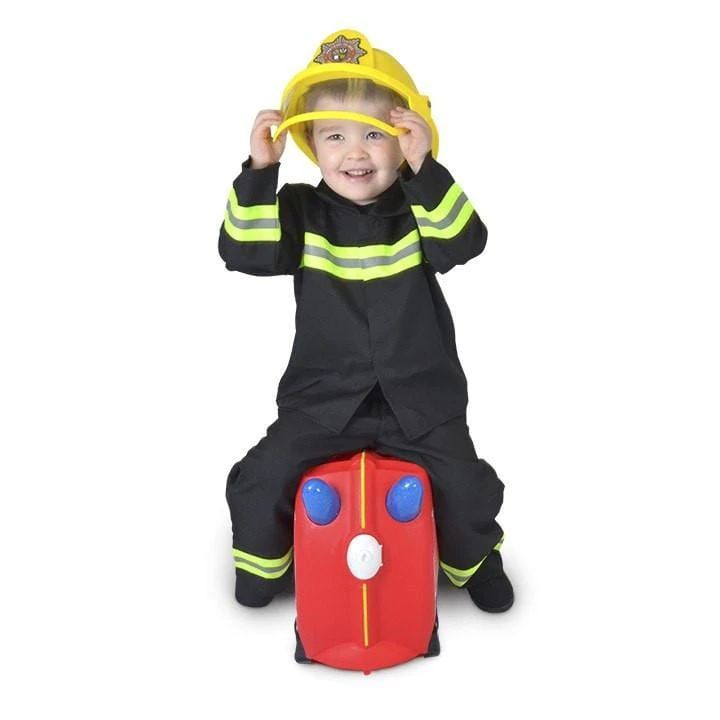 Trunki Ride-On Suitcase - Frank Fire Engine: Fun Gift for 3-Year-Old Boys