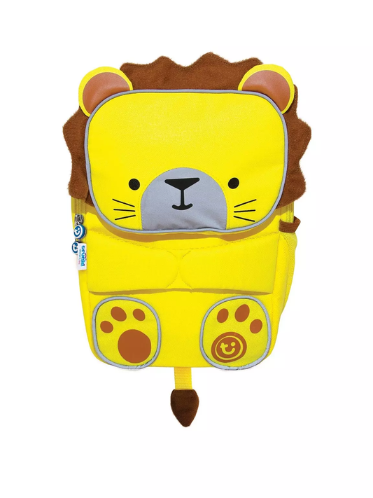 Trunki Toddler Backpack - Leeroy Lion: High Visibility Pre-School Rucksack, Yellow