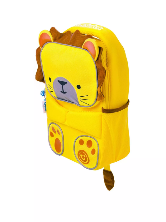 Trunki Toddler Backpack - Leeroy Lion: High Visibility Pre-School Rucksack, Yellow