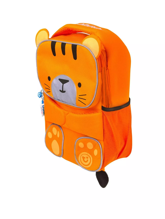 Trunki Toddler Backpack - Tipu Tiger: High Visibility Pre-School Rucksack, Orange