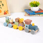 Tooky Toys Stacking Train - Animals baby wooden activity toy - view 6 | Marah Kids