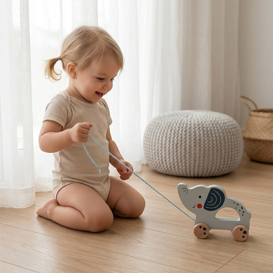 TOOKY TOY Pull Along - Elephant - Marah Kids