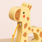 Tooky Toys Pull Along - Giraffe wooden toddler toy - view 5 | Marah Kids