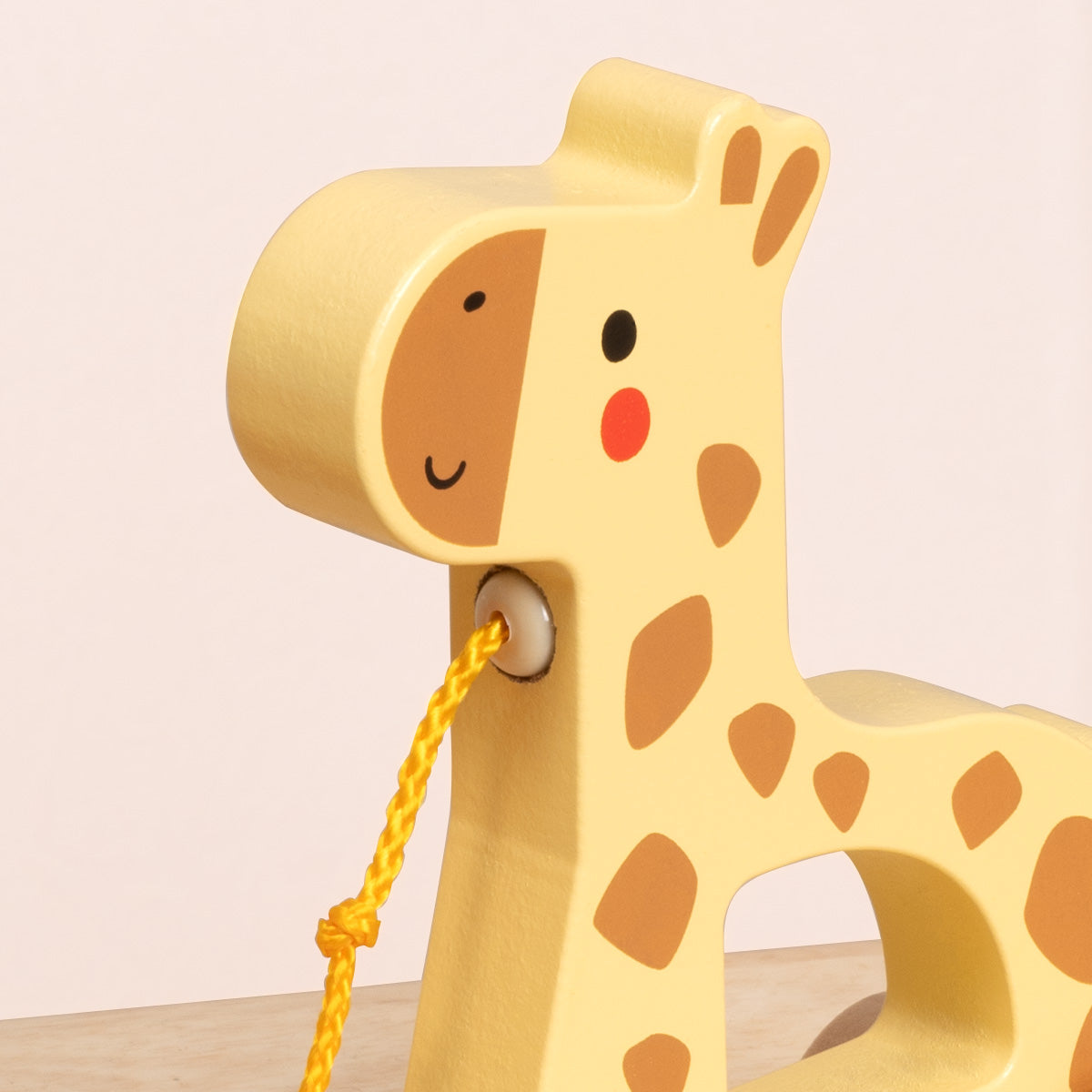 Tooky Toys Pull Along - Giraffe wooden toddler toy - view 5 | Marah Kids