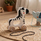 Tooky Toys Pull Along - Zebra baby wooden activity toy - view 6 | Marah Kids