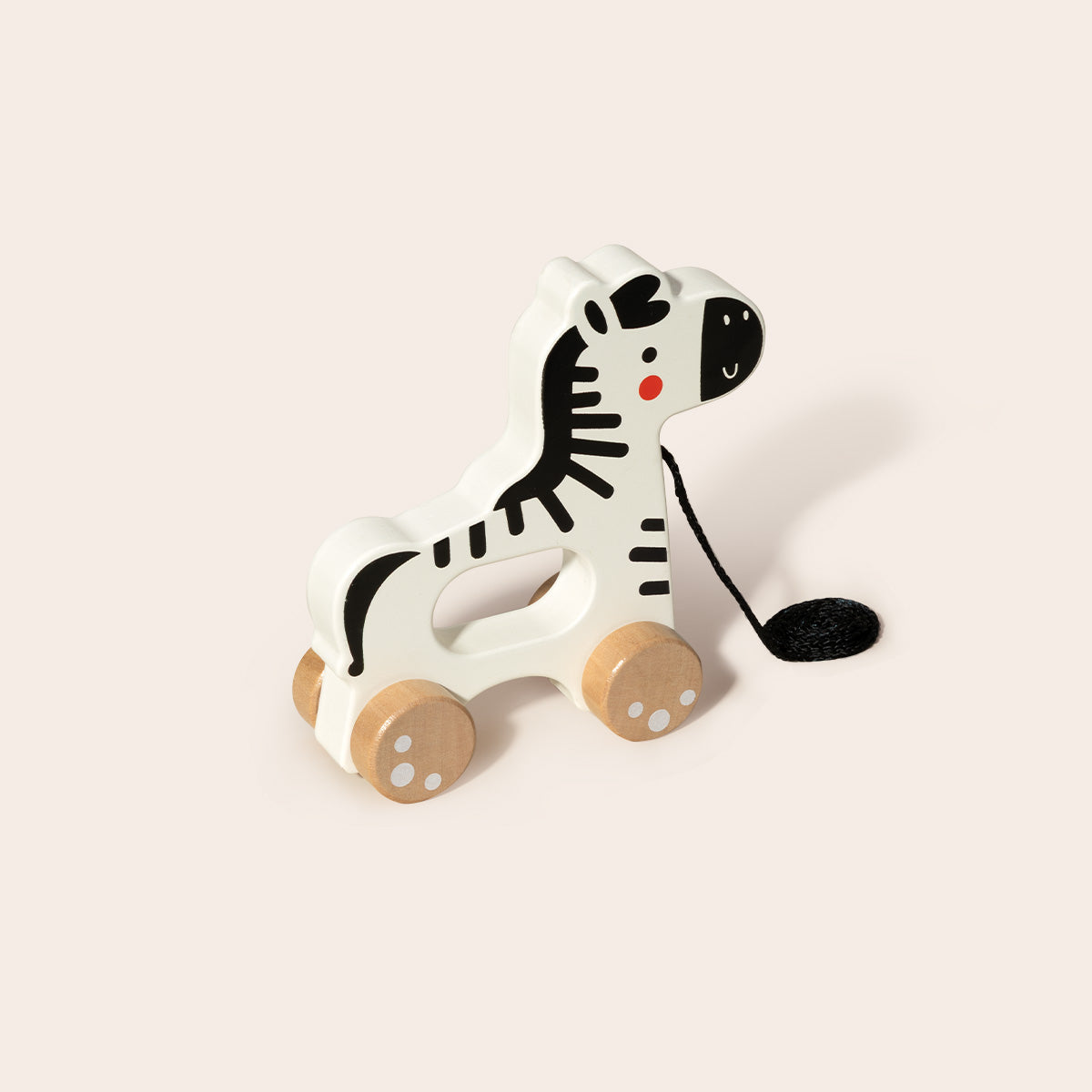 Tooky Toys Pull Along - Zebra early learning wooden toy - view 7 | Marah Kids