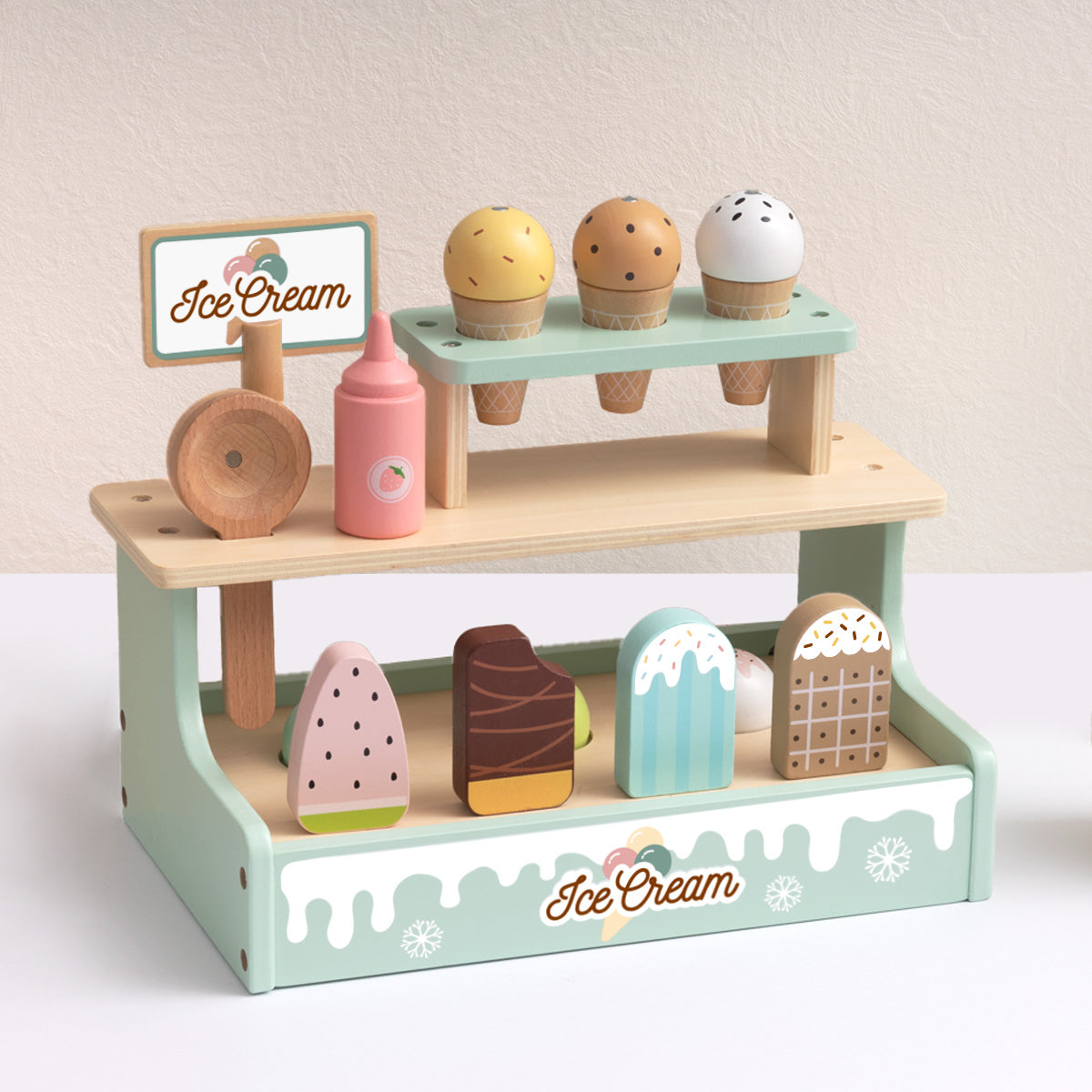 Tooky Toys Ice Cream Shop pretend play kitchen set - view 6 | Marah Kids