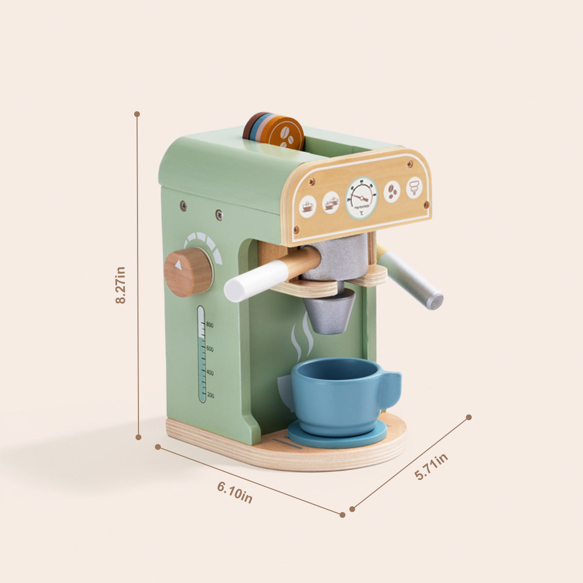 Tooky Toys Coffee Shop wooden role play toy - view 4 | Marah Kids