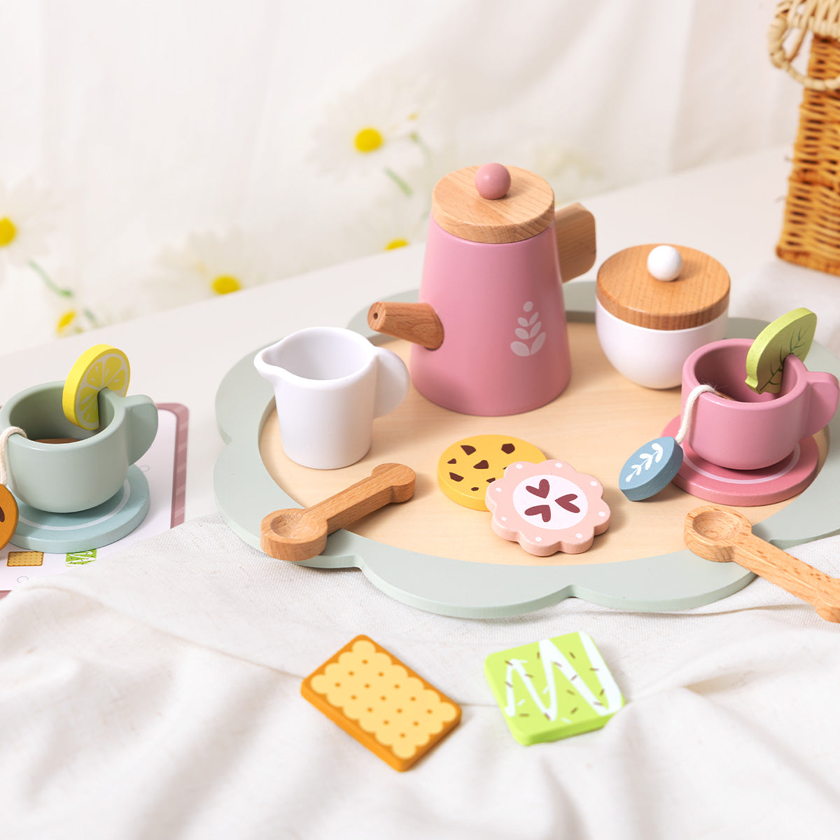 Tooky Toys Afternoon Tea Set pretend play kitchen set - view 6 | Marah Kids