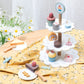 Tooky Toys Dessert Stand wooden role play toy - view 4 | Marah Kids