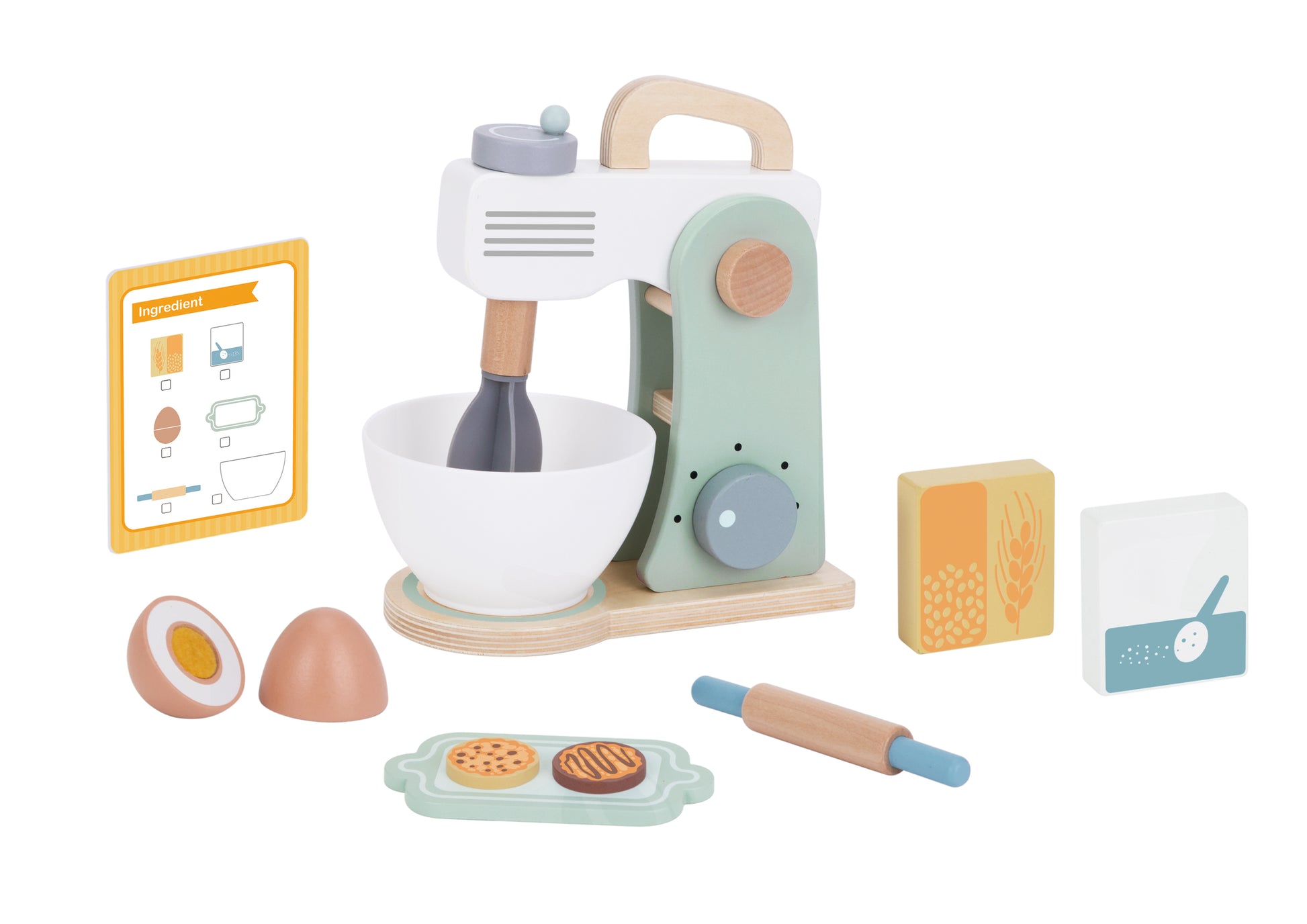Tooky Toys Mixer wooden play kitchen toy for ages 3+ | Marah Kids UAE