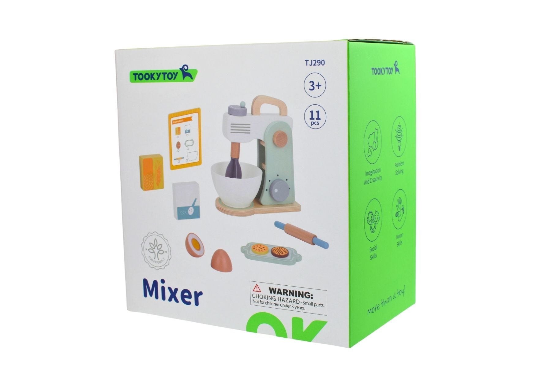 Tooky Toys Mixer kids wooden kitchen toy - view 3 | Marah Kids