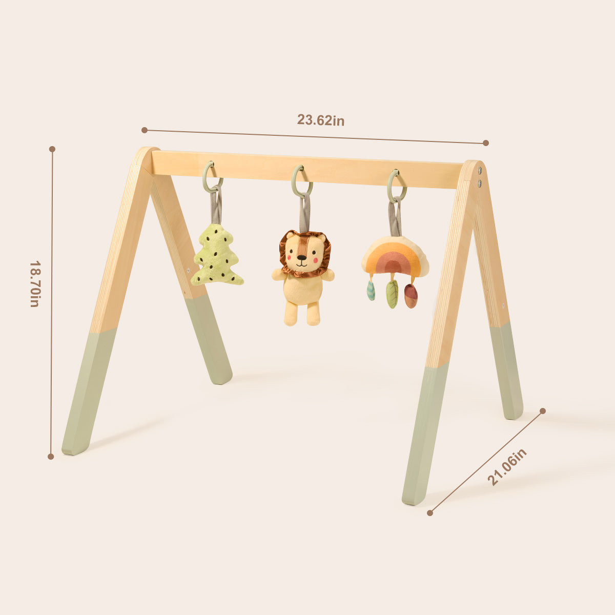 Tooky Toys Baby Gym early learning wooden toy - view 3 | Marah Kids