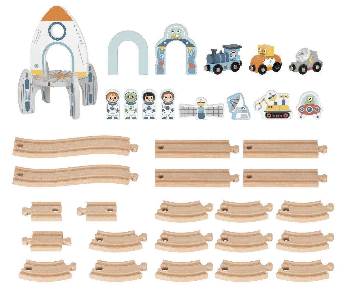 TOOKY TOY Space Station Train Set - Marah Kids