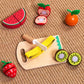 Tooky Toys Cutting Fruits wooden role play toy - view 4 | Marah Kids