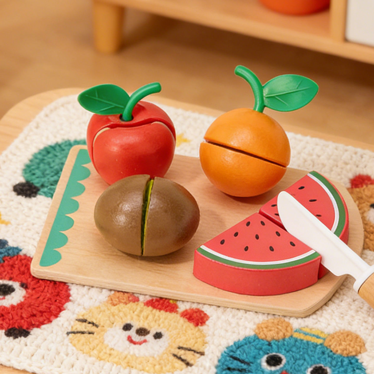 Tooky Toys Cutting Fruits pretend play kitchen set - view 6 | Marah Kids