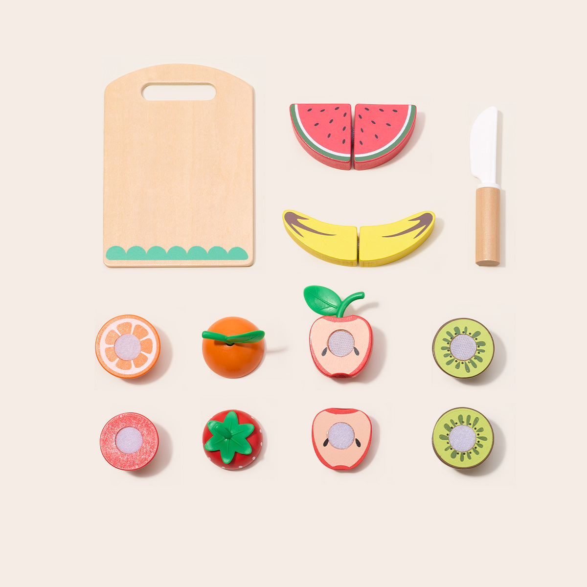 Tooky Toys Cutting Fruits kids wooden kitchen toy - view 7 | Marah Kids