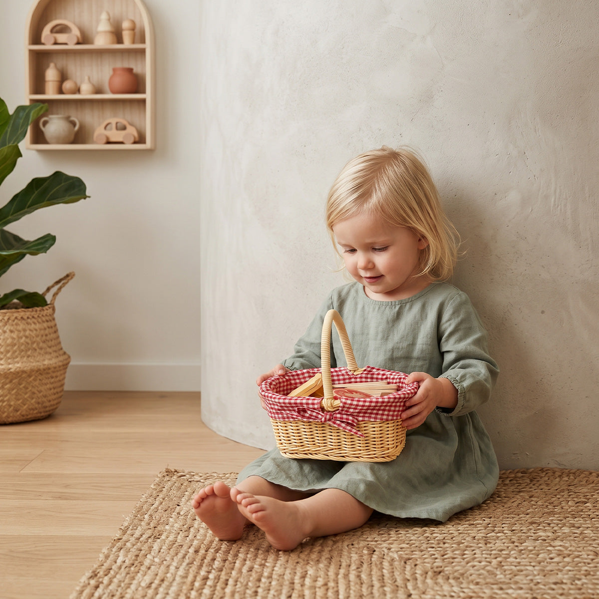 Tooky Toys Picnic Basket pretend play kitchen set - view 2 | Marah Kids