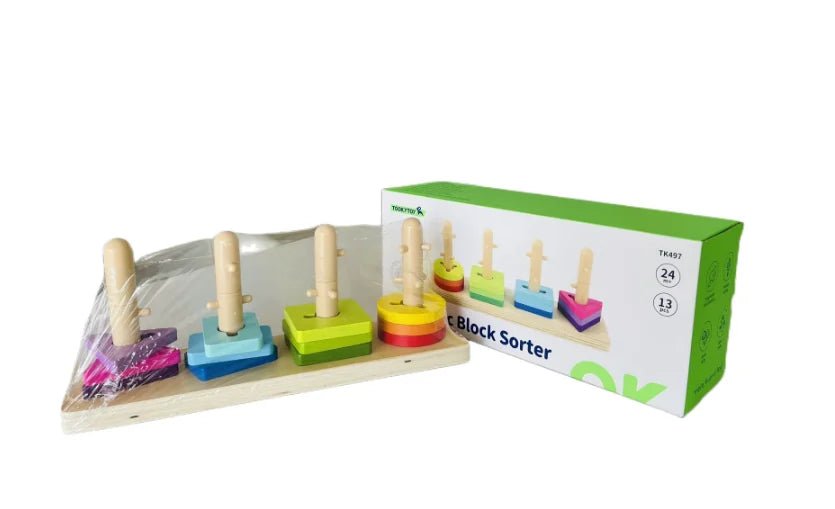 TOOKY TOY Geometric Block Sorter - Marah Kids