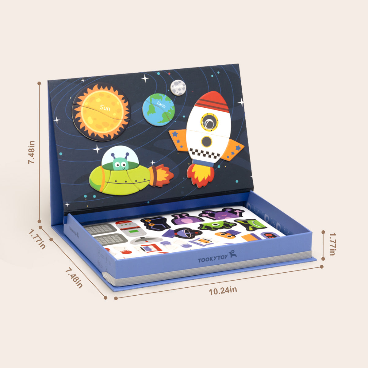 Tooky Toys Magnetic Box - Space learning and development toy - view 3 | Marah Kids