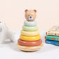 Tooky Toys Bear Tower wooden building and play set - view 5 | Marah Kids