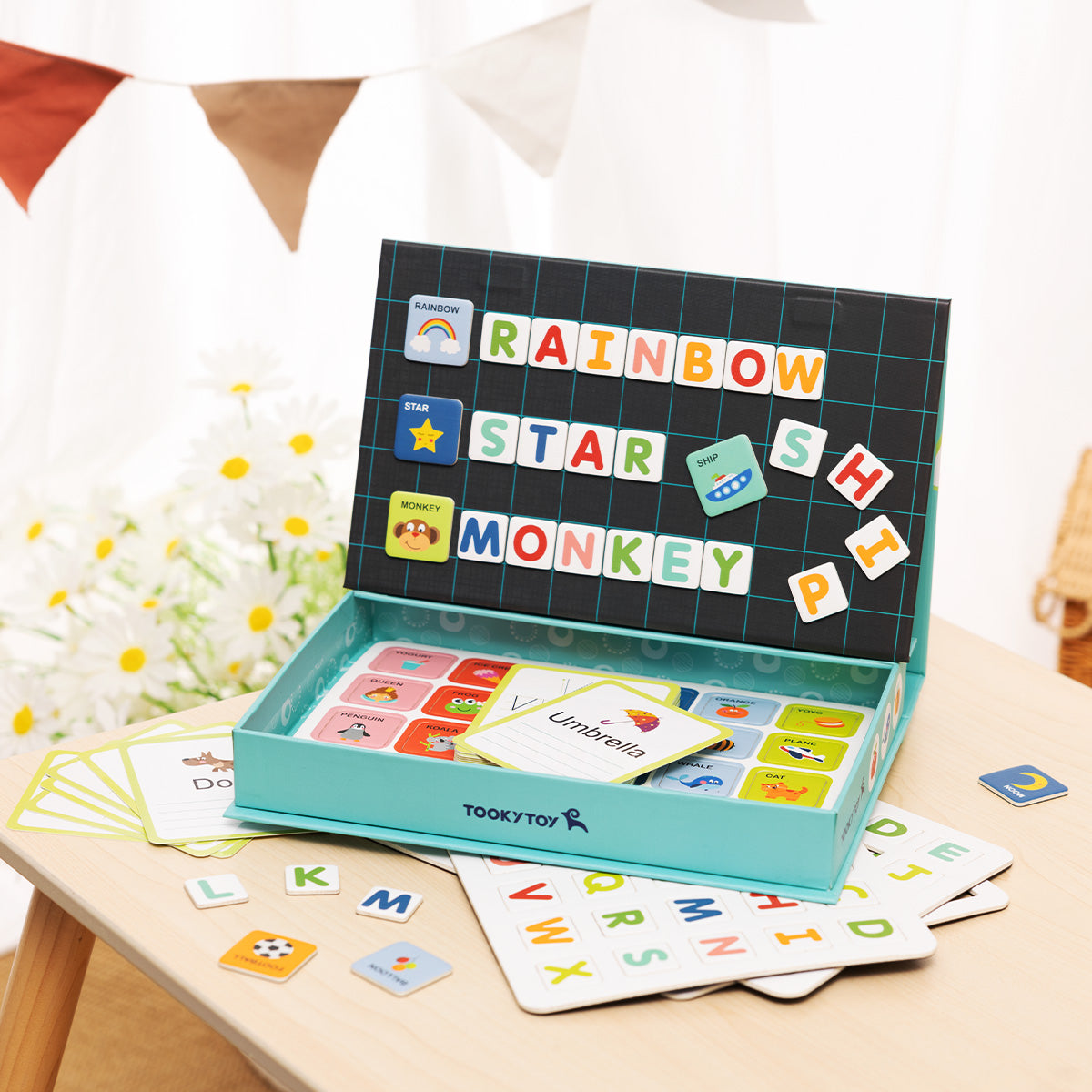 Tooky Toys Magnetic Box - Alphabet educational wooden toy - view 5 | Marah Kids