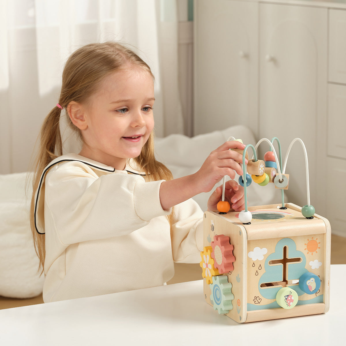 Tooky Toys Play Cube wooden toy for toddlers - view 4 | Marah Kids