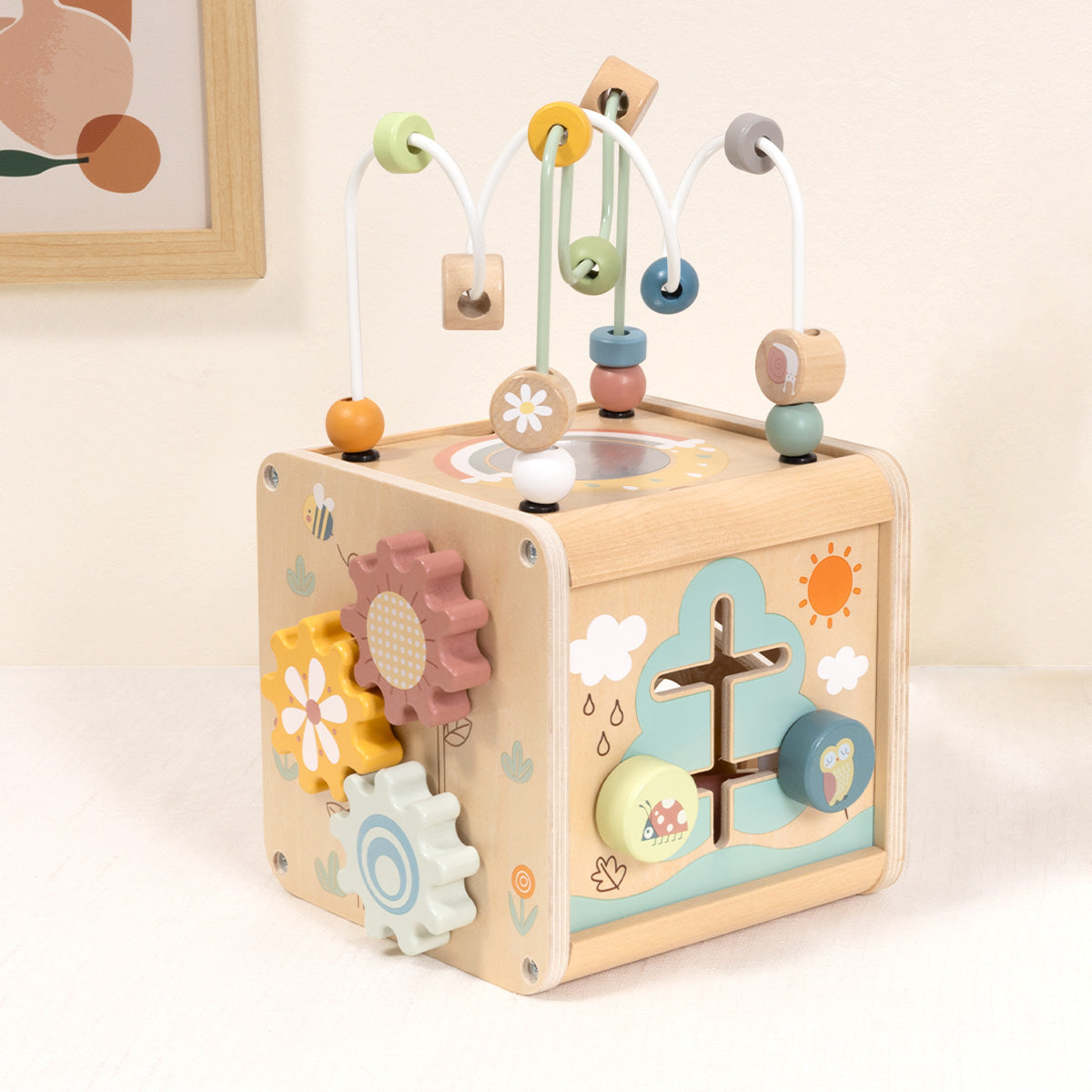 Tooky Toys Play Cube wooden toy for toddlers - view 8 | Marah Kids