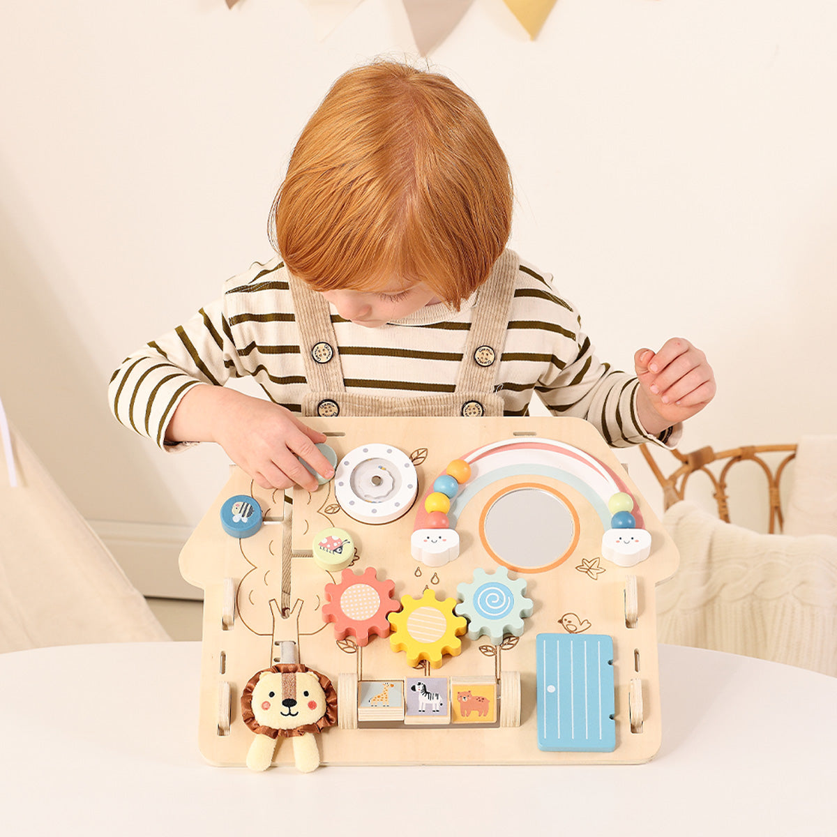 Tooky Toys 2 in 1 Activity Board wooden toy for toddlers - view 4 | Marah Kids