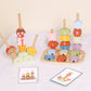 Tooky Toys Garden Stacking Set early learning wooden toy - view 3 | Marah Kids