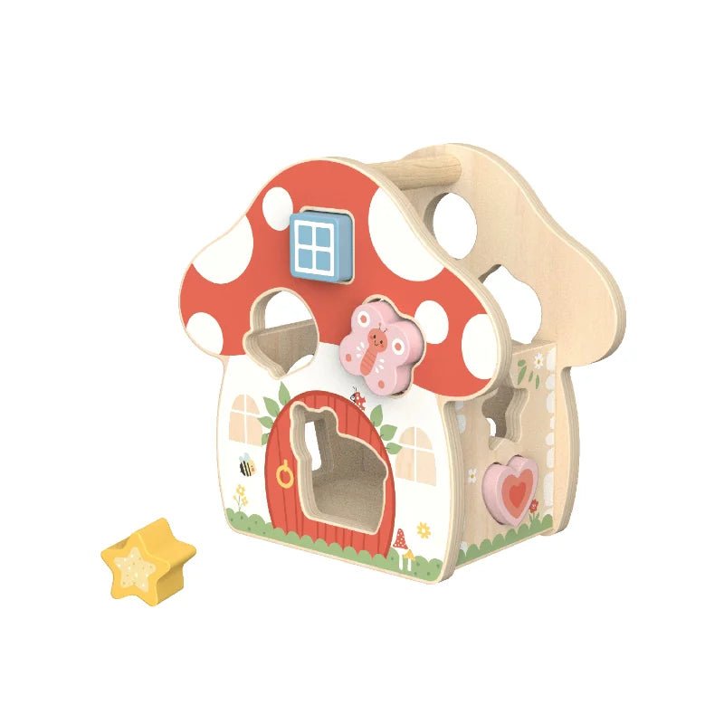 TOOKY TOY Shape Sorter Mushroom House - Marah Kids