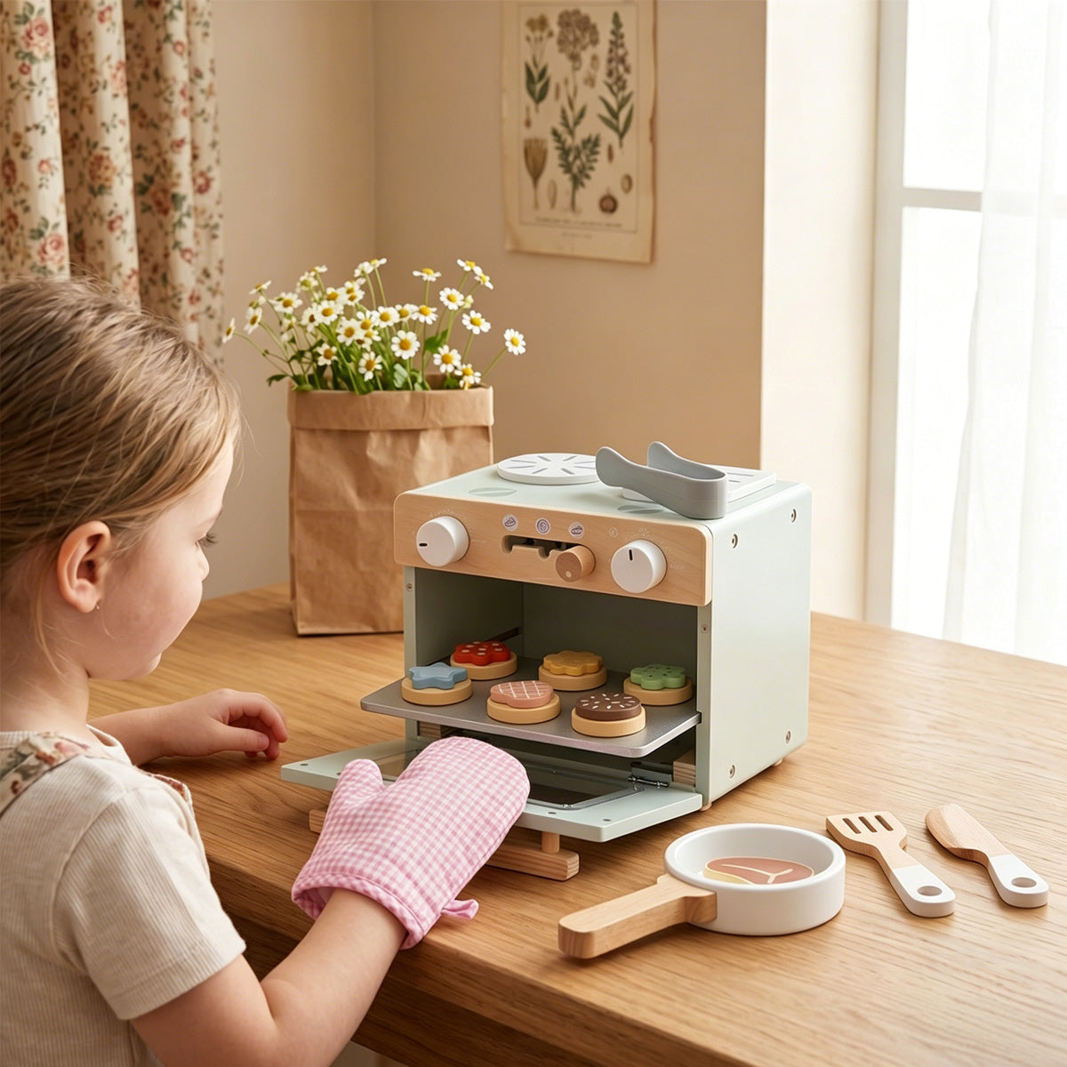 Tooky Toys Mini Oven pretend play kitchen set - view 2 | Marah Kids