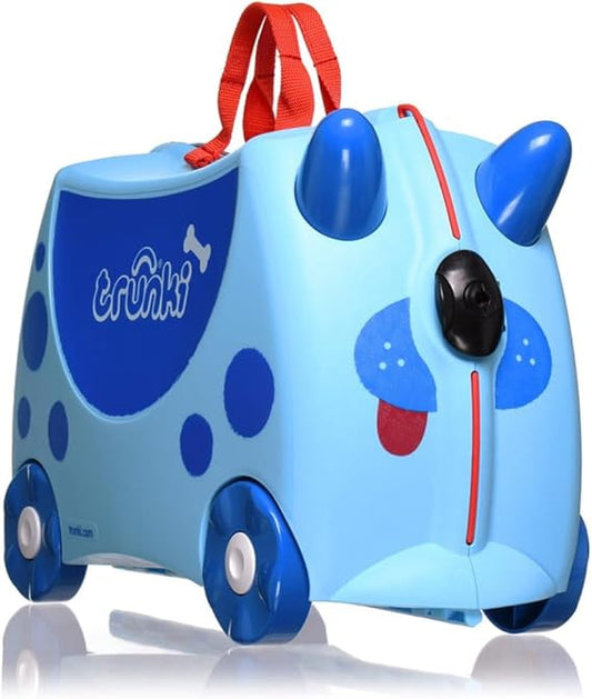 Trunki Ride-On Suitcase - Terrance Fire Engine: Toy Gift for 3-Year-Old Boys