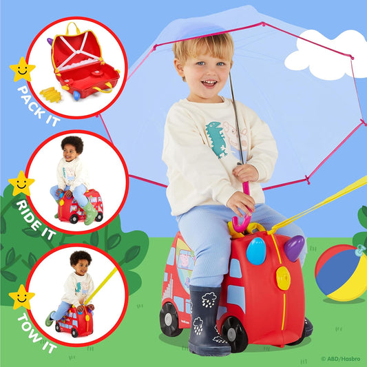 Trunki x Peppa Pig Ride-On Suitcase | 18L Travel Bag for Kids