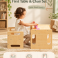 OooK Montessori Nesting Table and Chair Set