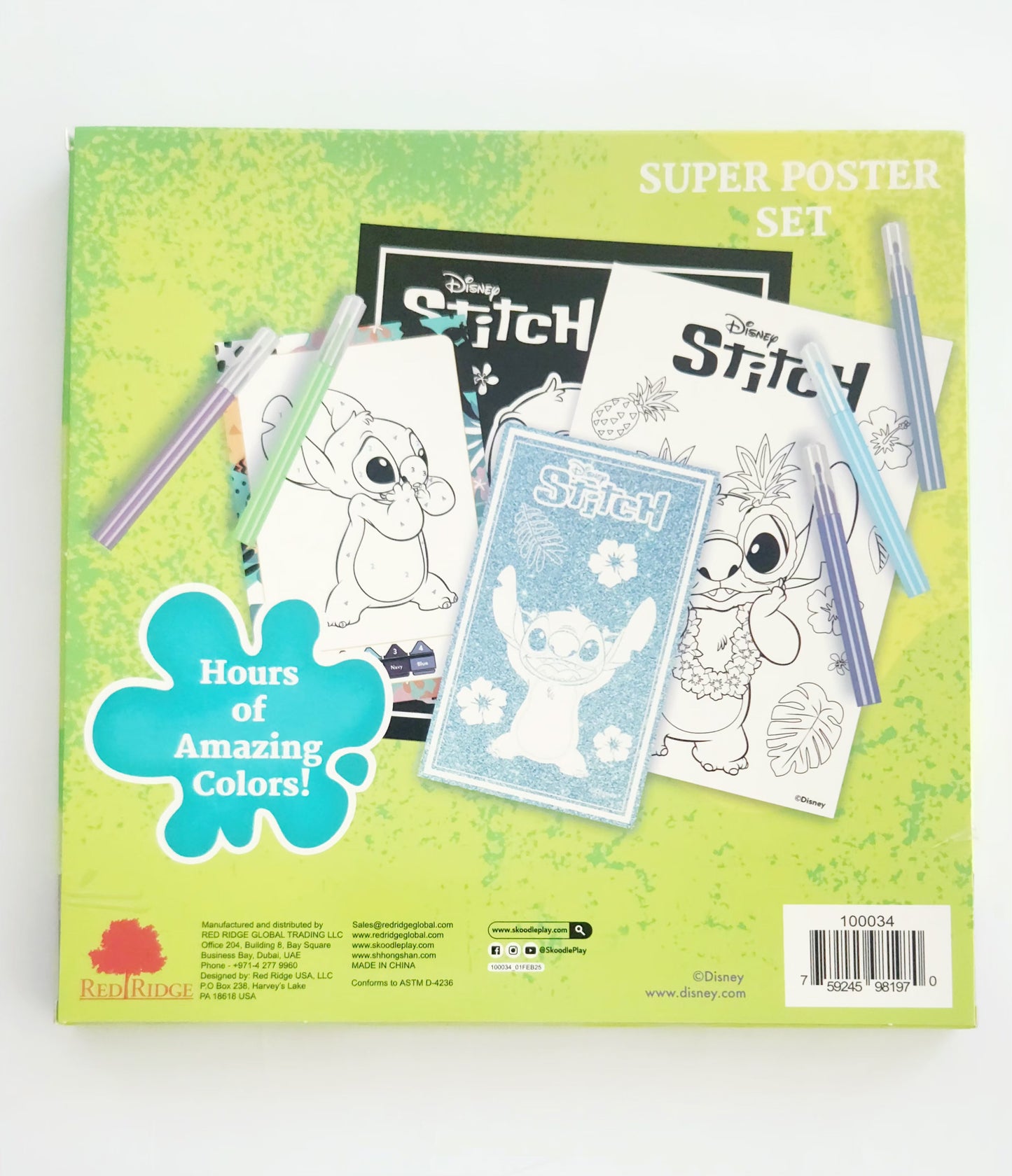 Disney Stitch Super Poster Activity Set