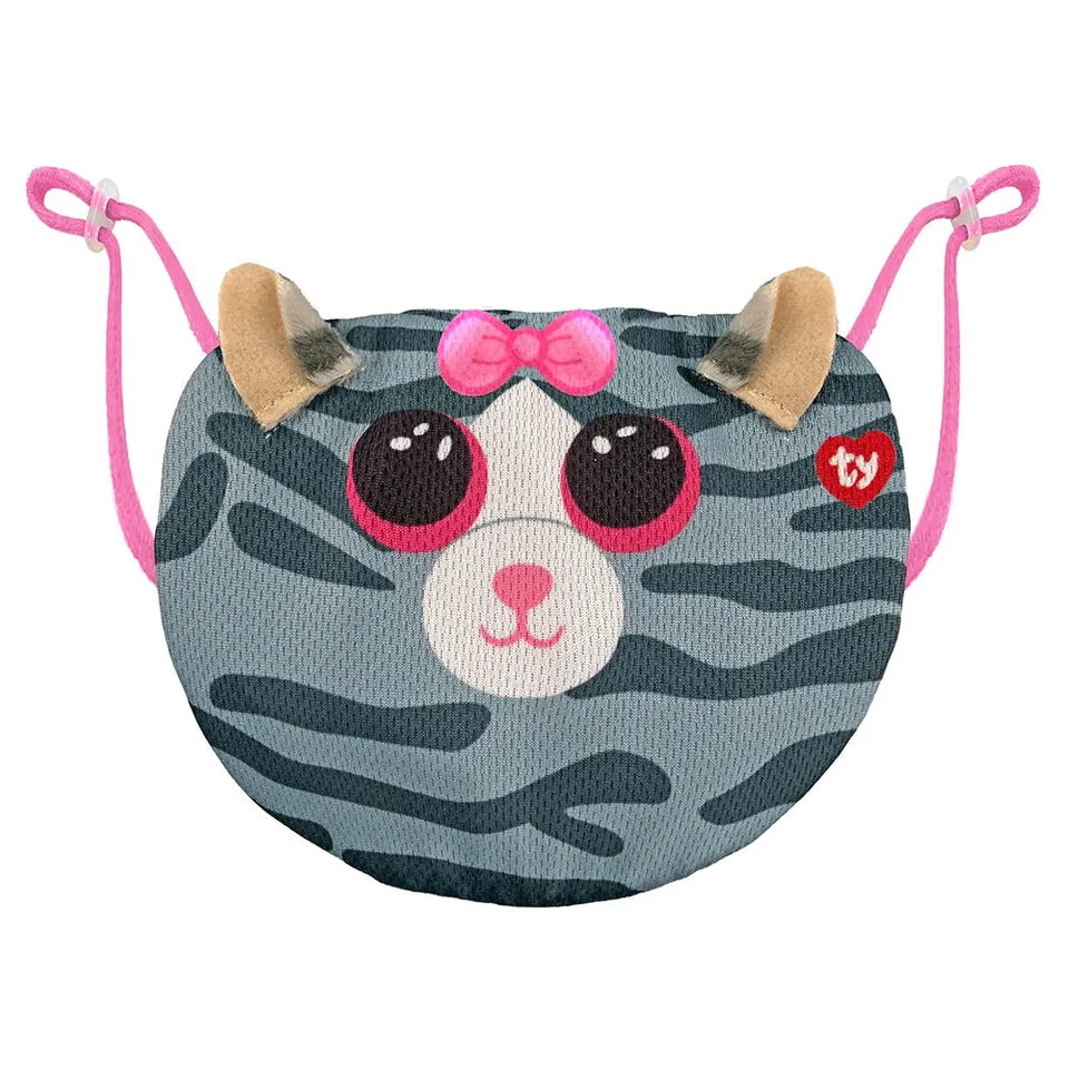 Ty Mask Cat Kiki Gray Woc