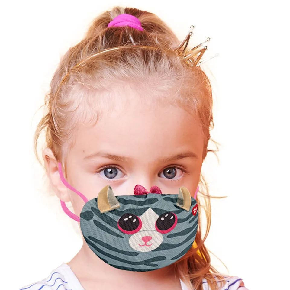 Ty Mask Cat Kiki Gray Woc