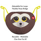 Ty Mask Sloth Dangler Brown Woc