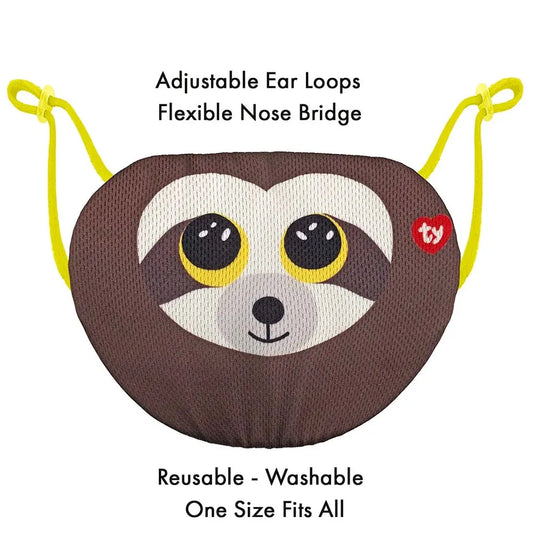 Ty Mask Sloth Dangler Brown Woc