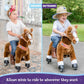 PonyCycle Ride on Horse Toy Boys and Girls Age 3 - 5 old - Brown - Marah Kids