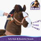 PonyCycle Ride on Horse Toy Boys and Girls Age 3 - 5 old - Chocolate Brown - Marah Kids