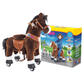 PonyCycle Ride on Horse Toy Boys and Girls Age 3 - 5 old - Chocolate Brown - Marah Kids
