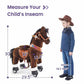 PonyCycle Ride on Horse Toy Boys and Girls Age 3 - 5 old - Chocolate Brown - Marah Kids