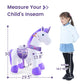 Pony Cycle Ride on Horse Unicorn Boys and Girls Ages 3 - 5 Year - Purple - Marah Kids